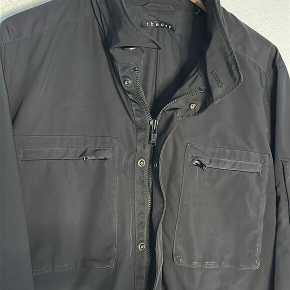 Theory Black Nylon Field Jacket Yost N Fuel Canvas Mens Utility Preppy Outdoor - Picture 7 of 14